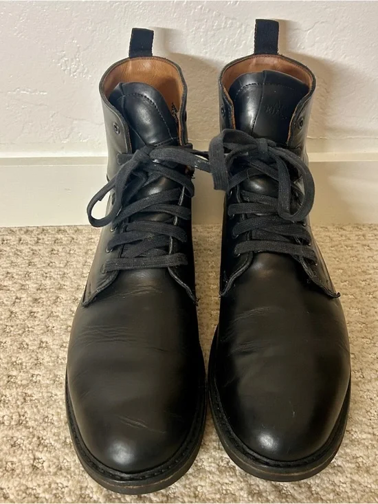 Allen Edmonds Chapman Men's Black Leather Lace-Up Combat Boot 10.5 - Picture 2 of 8